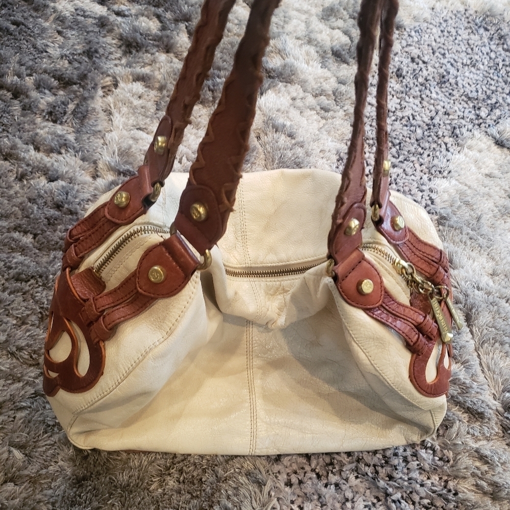 Allison Scott Leather Hobo Purse Shoulder Handbag